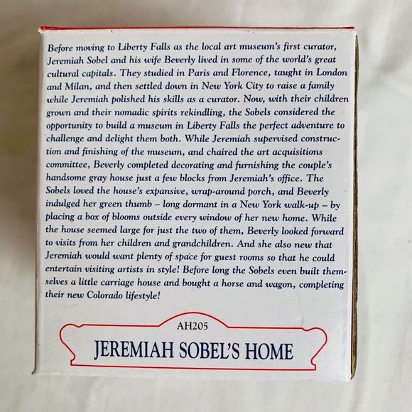ORG BOX Vintage International Resources Liberty Falls JEREMIAH SOBELS HOME AH205 - Picture 4 of 11